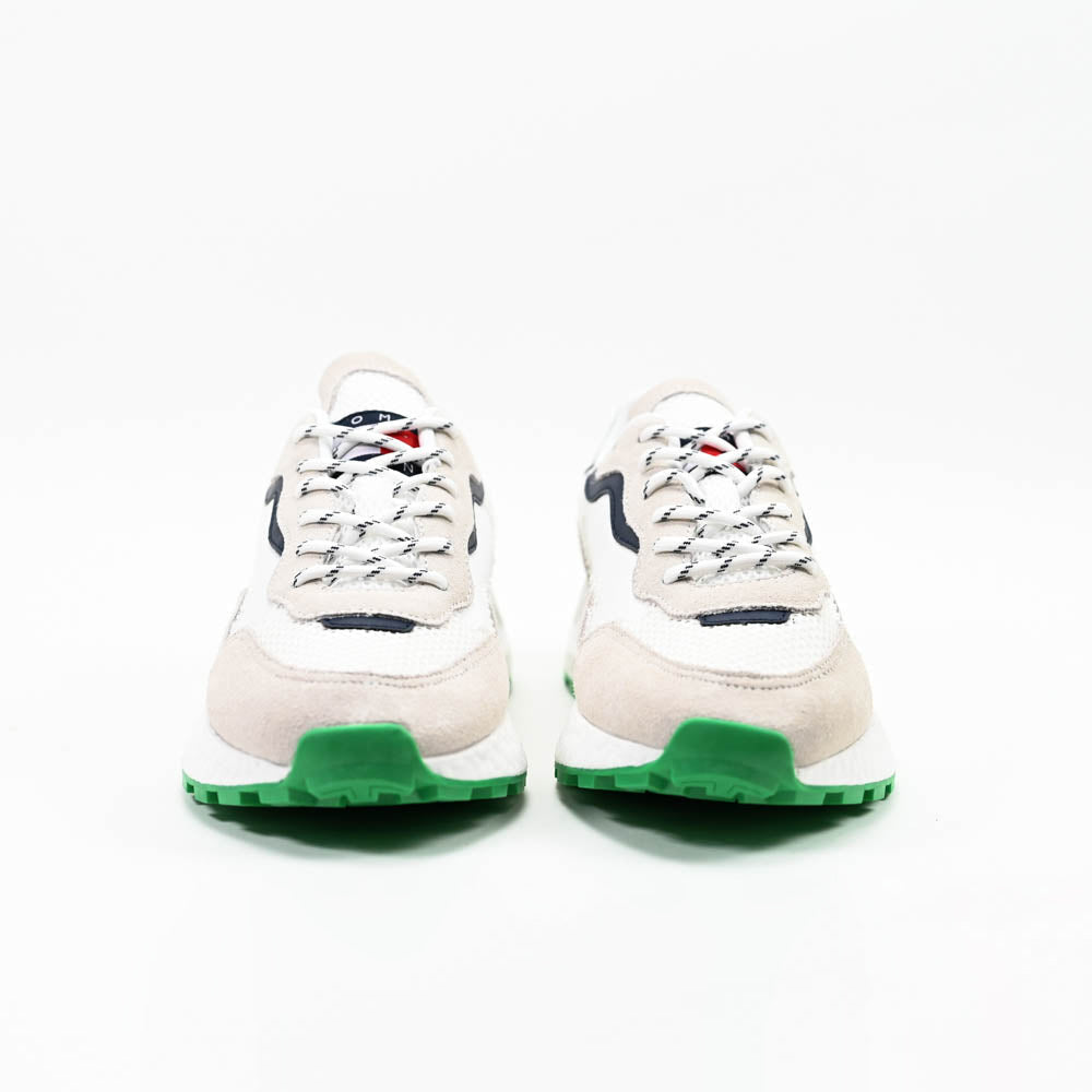 Tommy Hilfiger Men Sneakers EM0EM01259-WHITE-GREEN