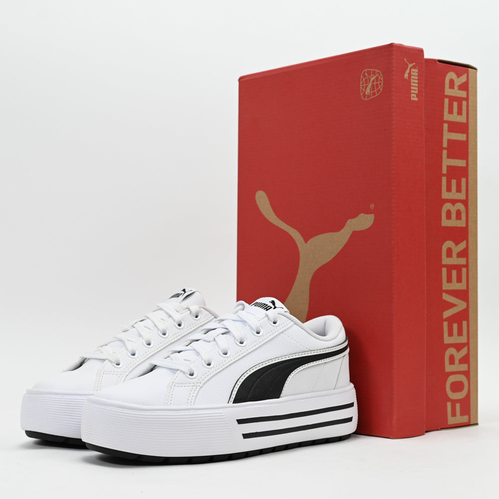 PUMA Kaia 2.0 Platform — baskets femme blanc profil intérieur