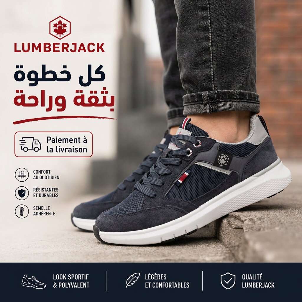 Lumberjack Neil — basket homme cuir style italien