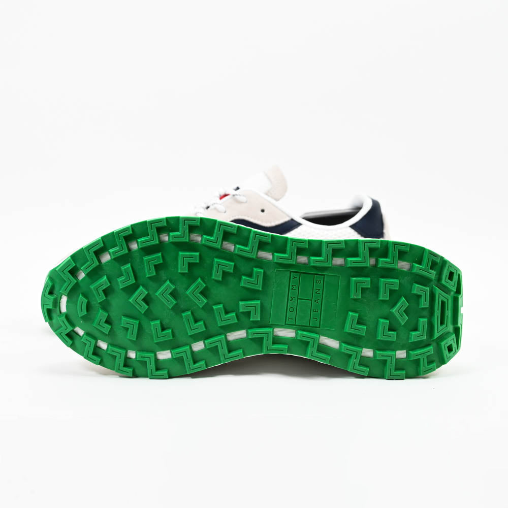Tommy Hilfiger Men Sneakers EM0EM01259-WHITE-GREEN