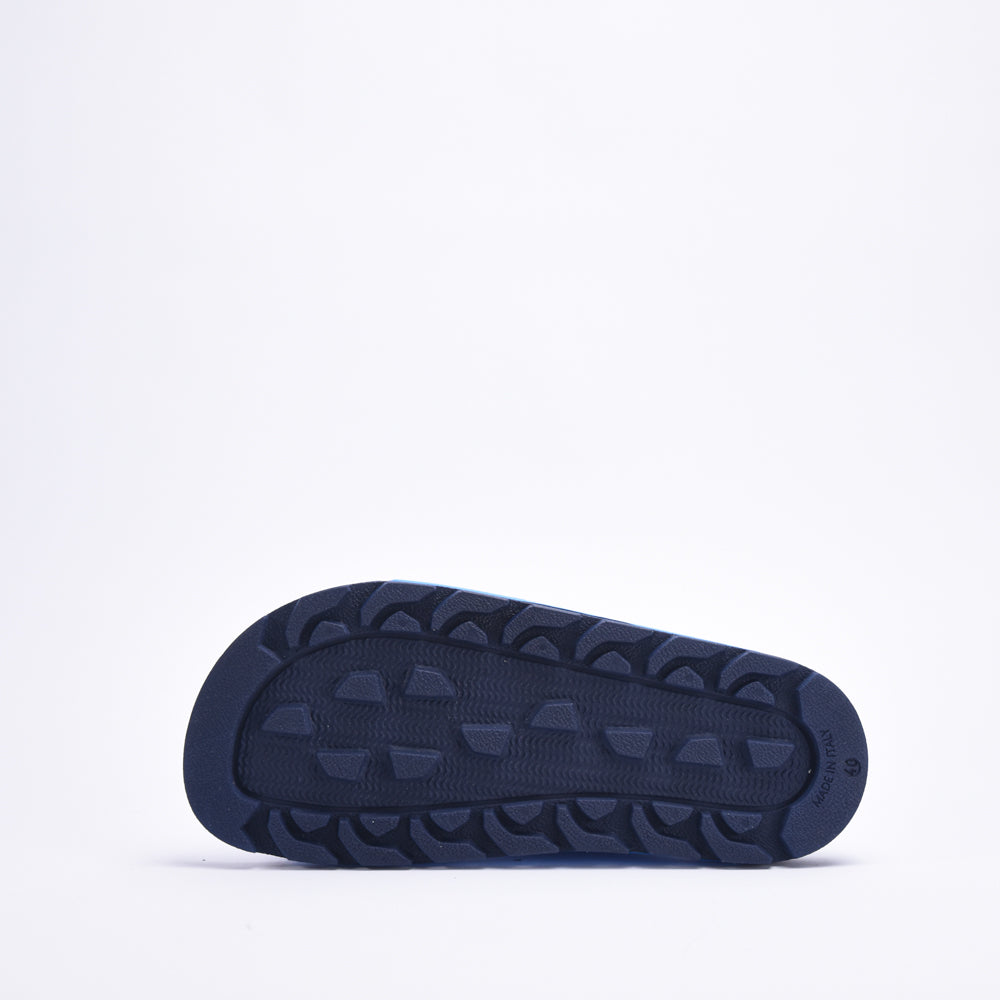 CIABATTA UOMO BLUBBER - LOGO AZZURRO - BLU \ EFM231-140-6580