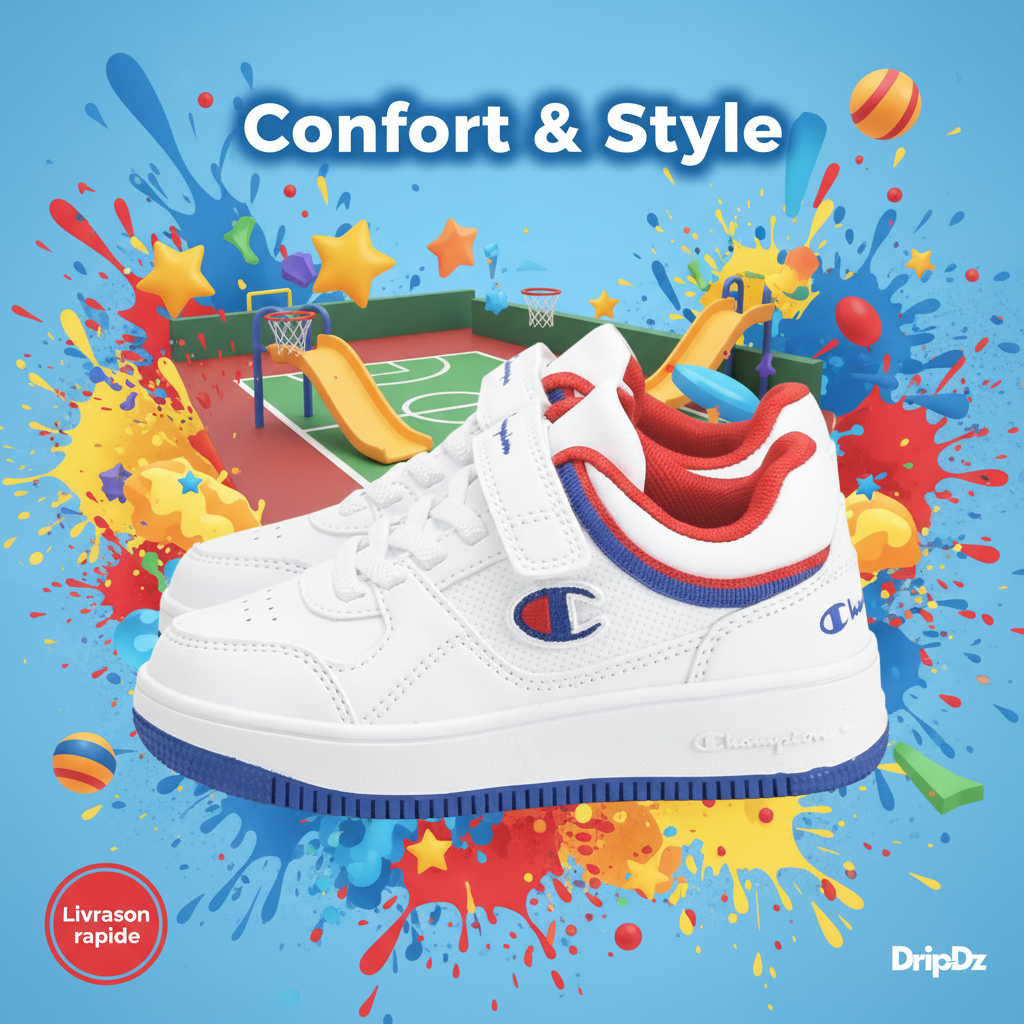 Champion — Baskets enfant blanc sport
