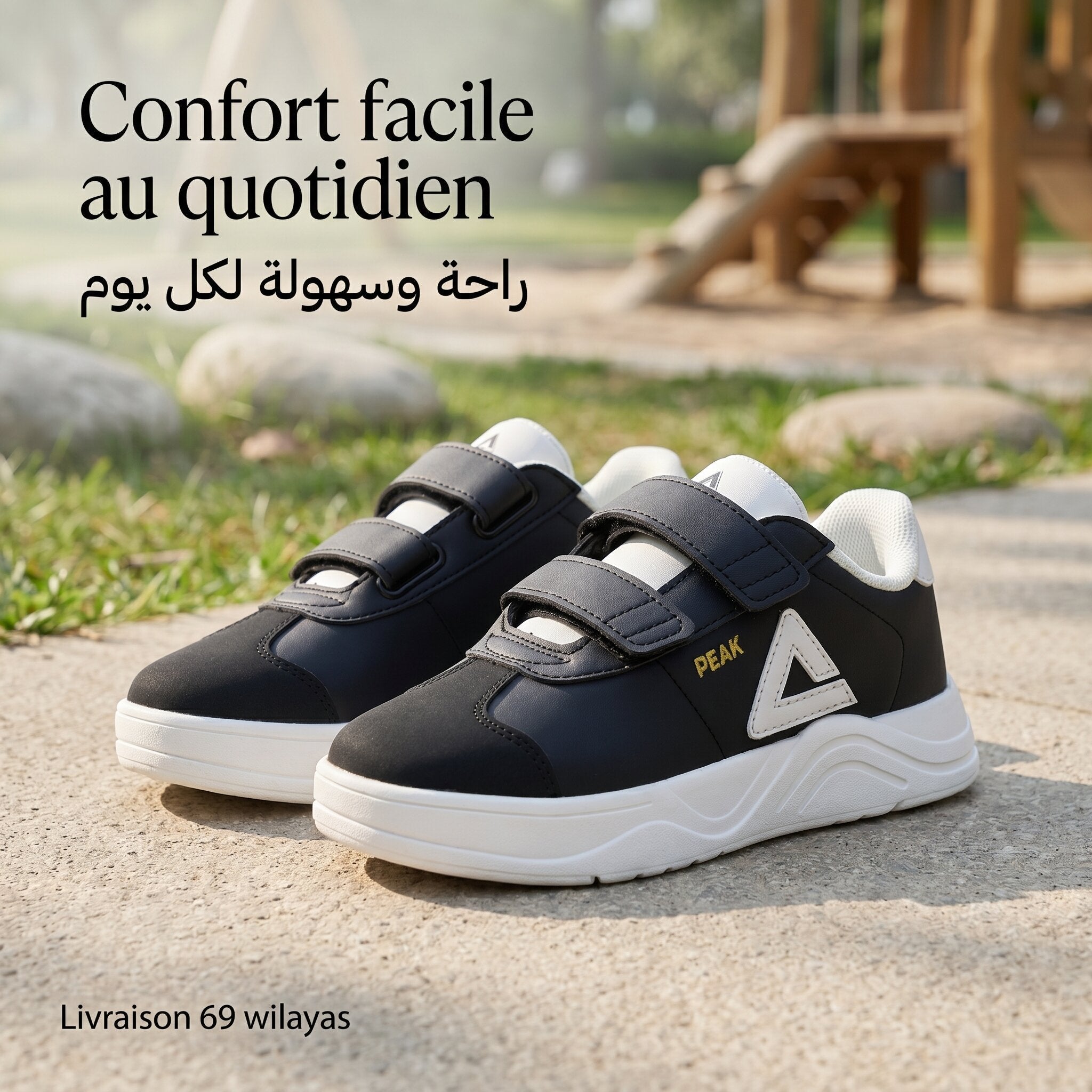 Peak Kids Casual Shoes Black EK59760H-0020
