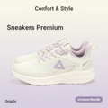 PEAK TRAINING RUNNING SHOES-WHITE/PURPLE EXT54428H-Z524