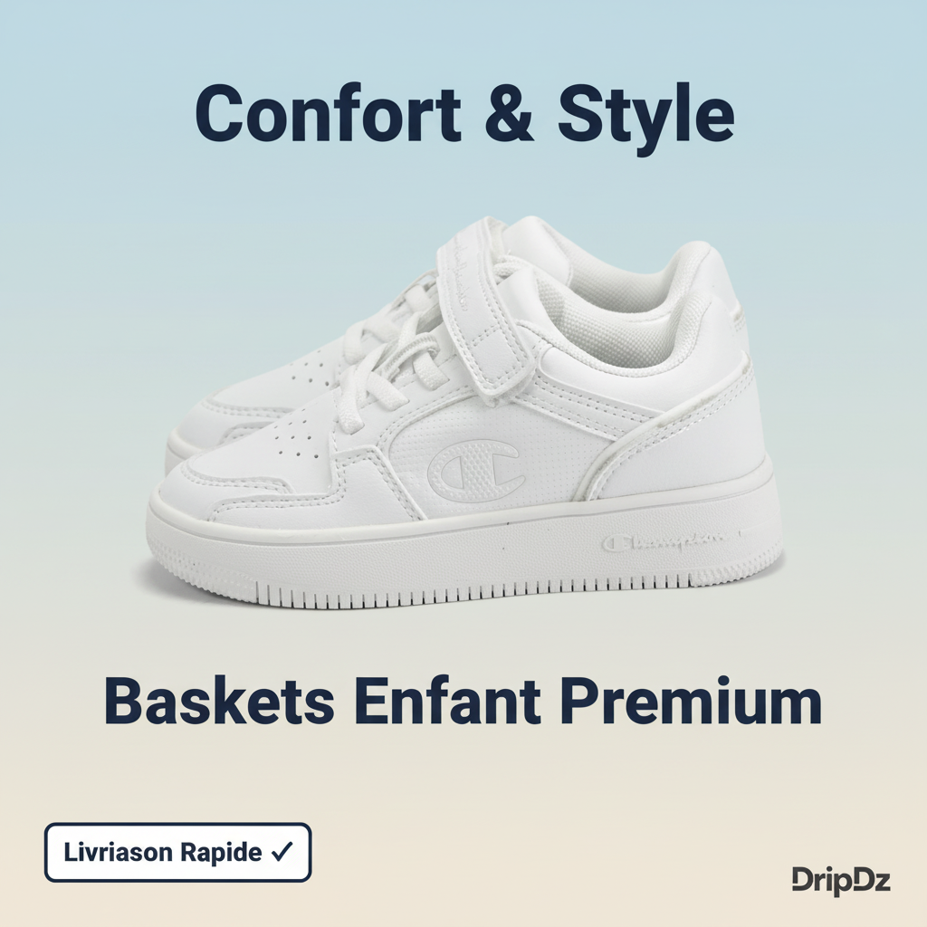 Champion — Baskets enfant blanches classiques