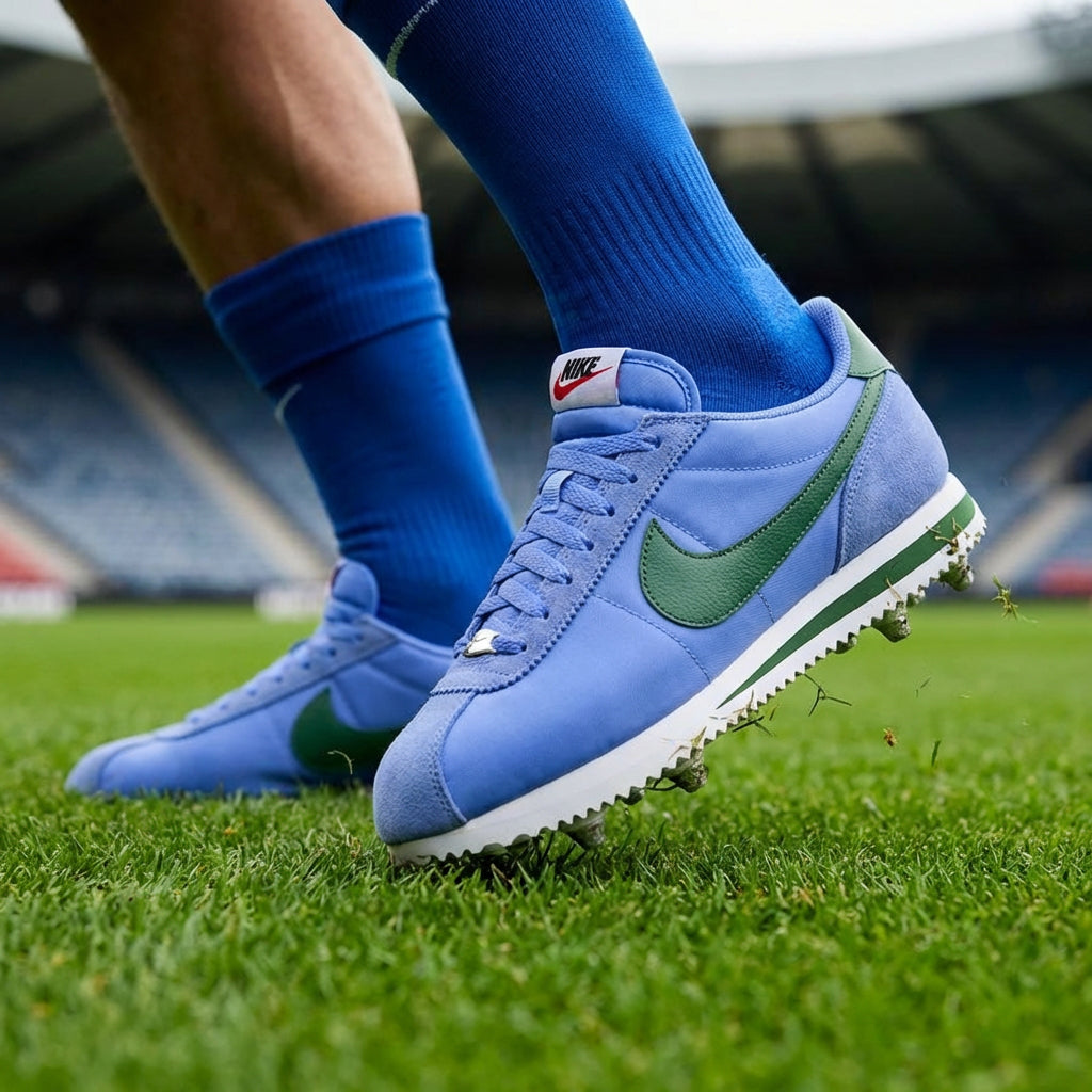 Nike Cortez TXT — Baskets bleu vert