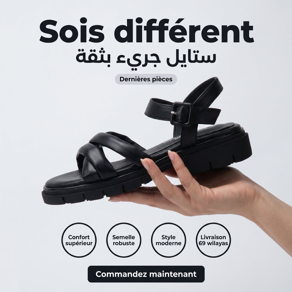 Safety Jogger — Sandales femme noires