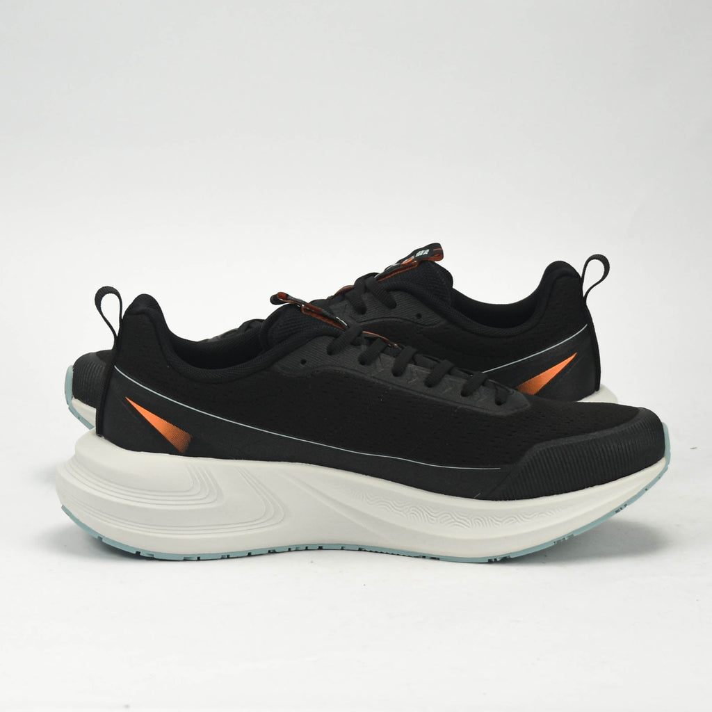 PEAK CUSHION RUNNING SHOES-BLACK/LT.GREY EXT54387H-2022