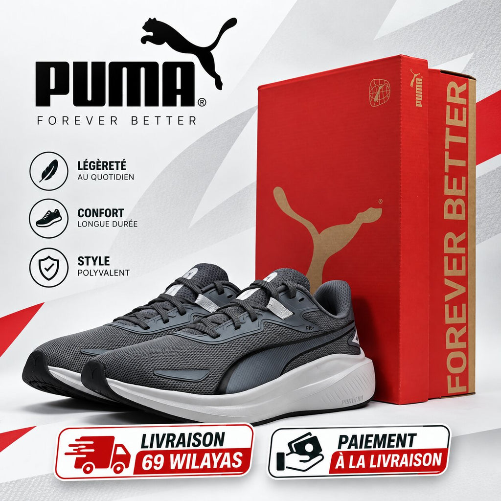 PUMA Skyrocket Lite — baskets running homme gris
