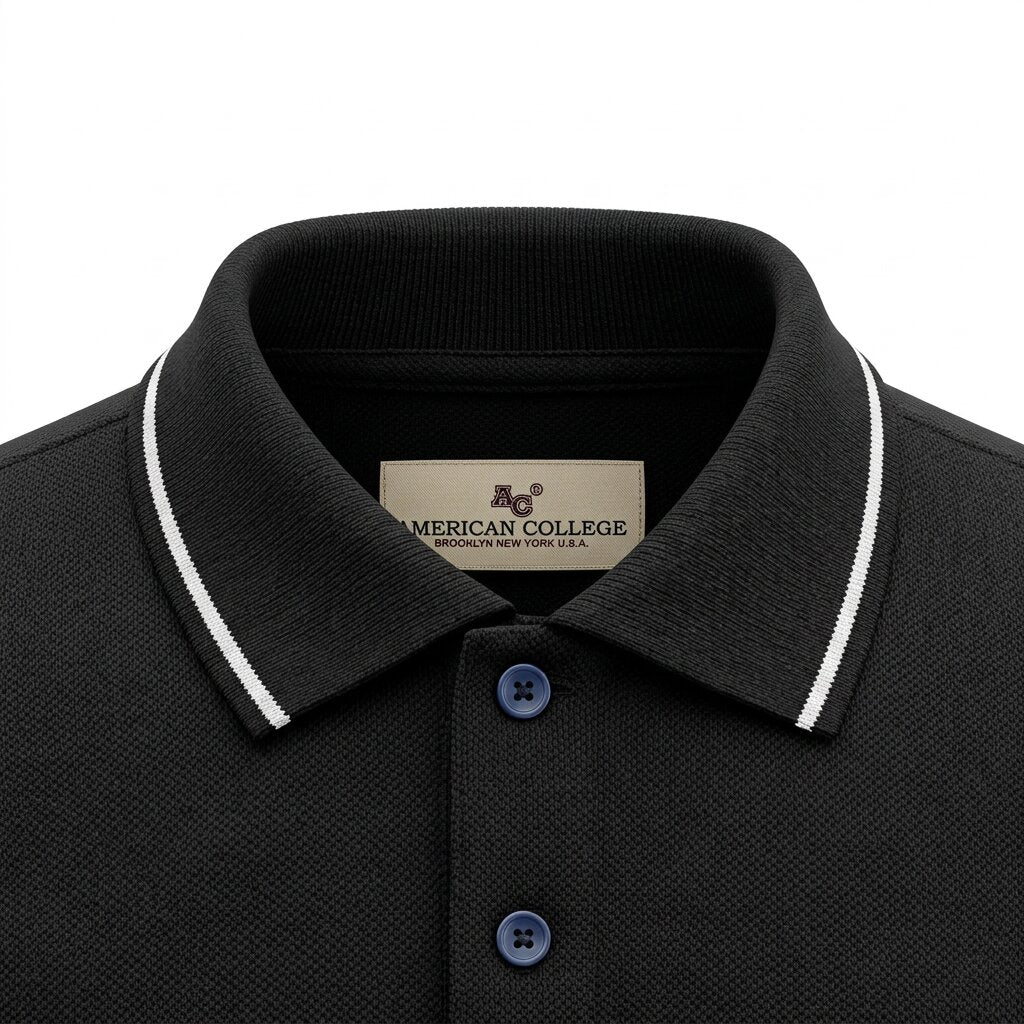 American College t-shirt pour Homme AC542-BLACK