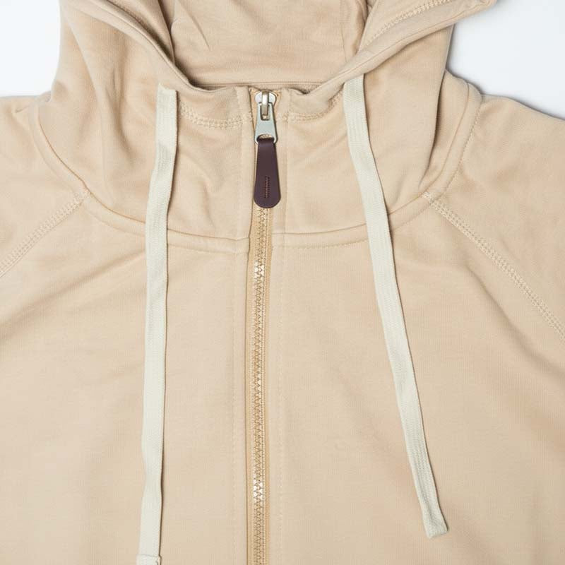 Sweat à capuche zippé homme BEIGE