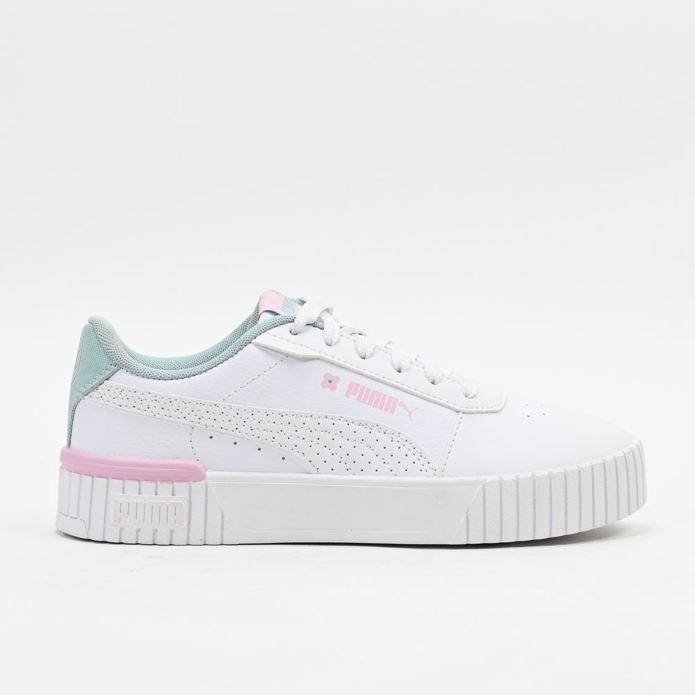 PUMA Carina 2.0 Tropical Jr — baskets enfant blanc profil