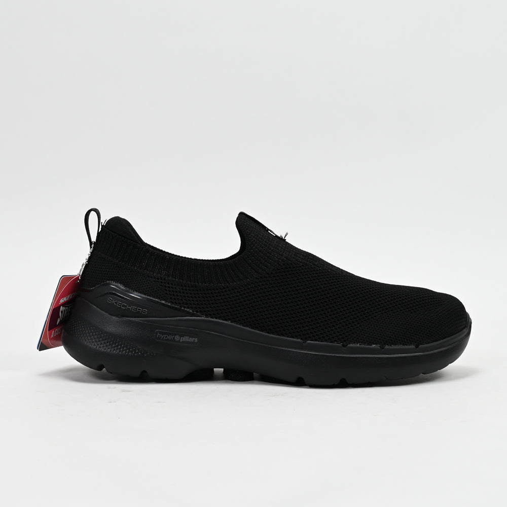 Skechers GO WALK 6 Vibrant Smile — baskets femme noir semelle