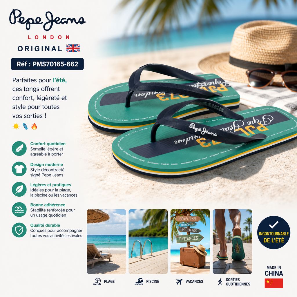 Pepe Jeans Whale Club Flip Flops PMS70165-662