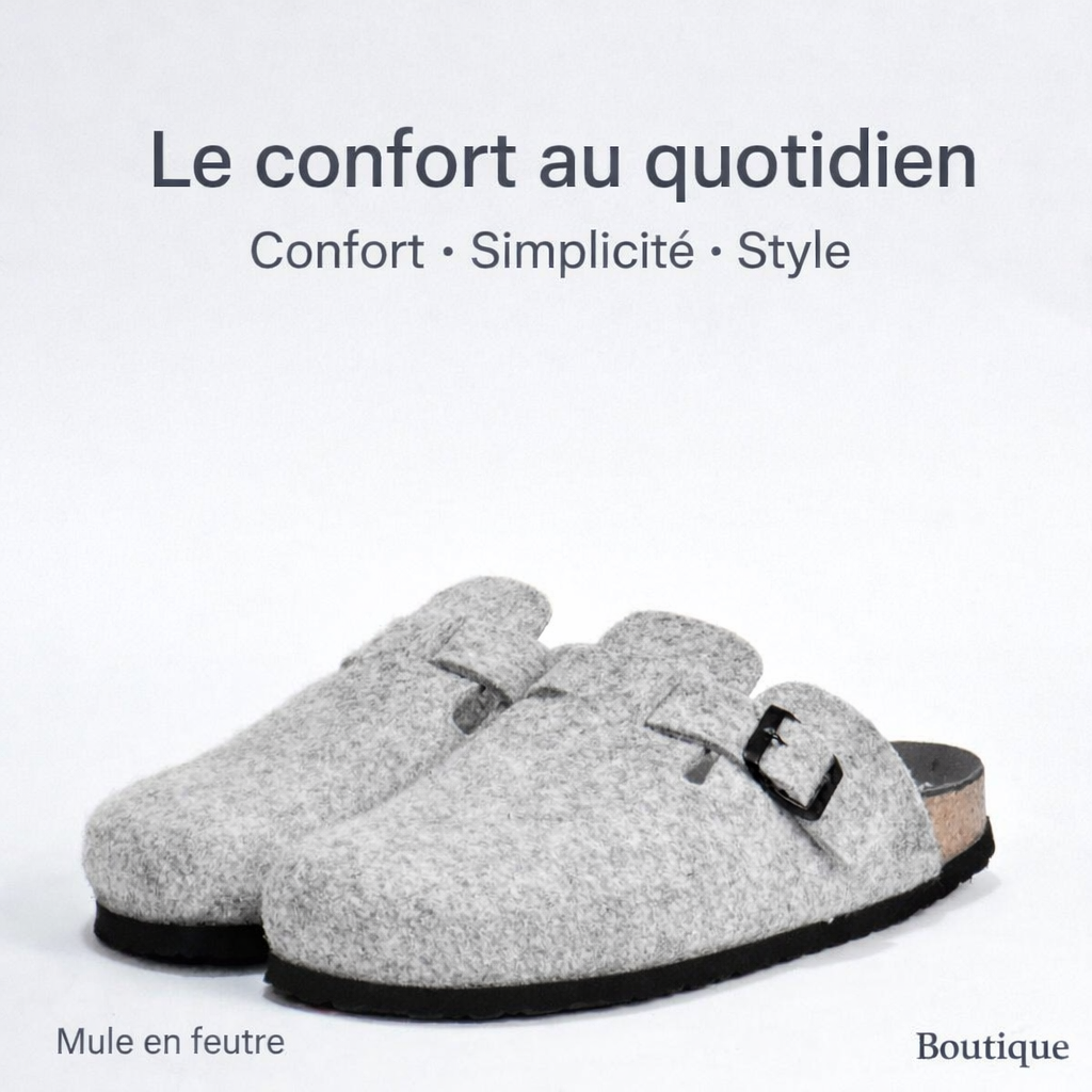 BIRKSBOT FEUTRE GRIS CLIR PLANTA GRIS