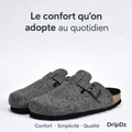 BIRKSBOT FEUTRE GRIS SOURIS PLANTA NOIR F-0GERSBOTFGSPN