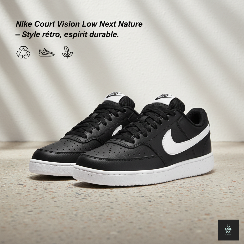 Nike Court Vision — Baskets noires