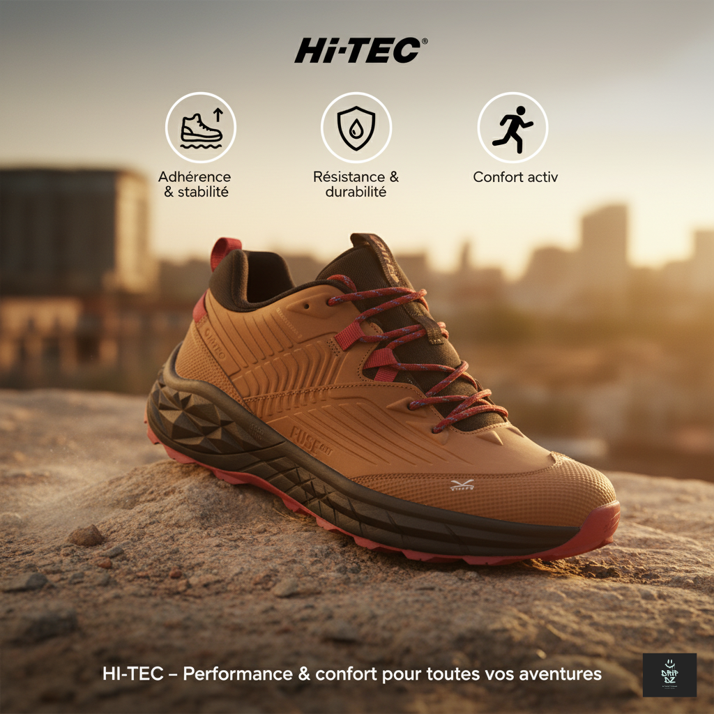 Hi-tec Fuse Trek Low WP Brwon/Red