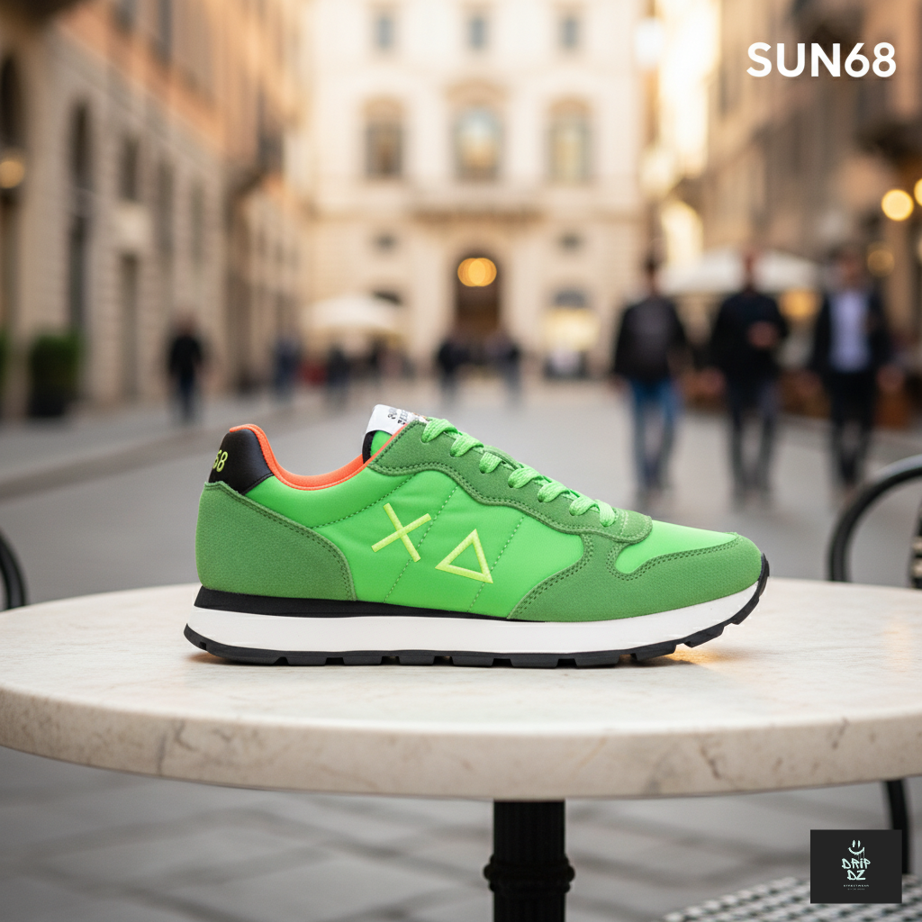 SUN68 - TOM SOLID GREEN/ORG Z34101-61