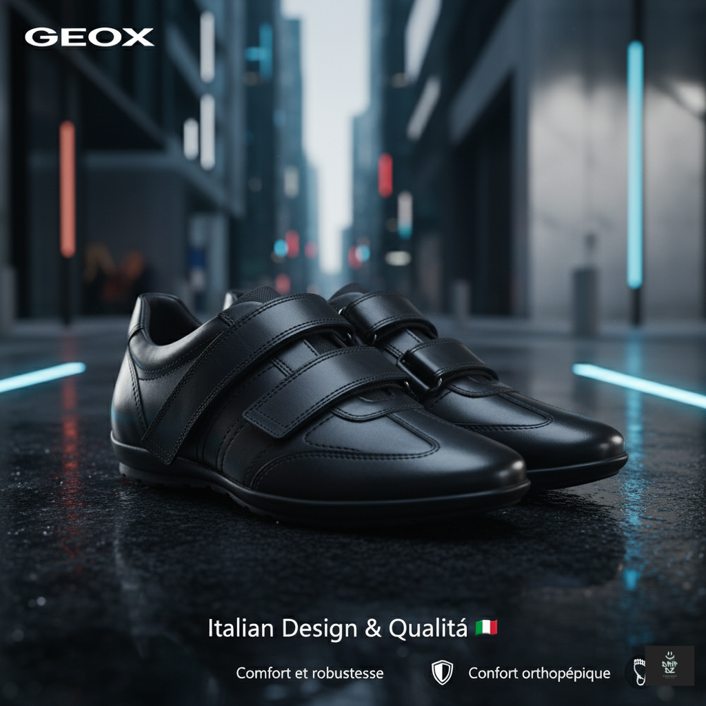 GEOX U SYMBOL D - SMO.LEA U74A5D-00043-C9999