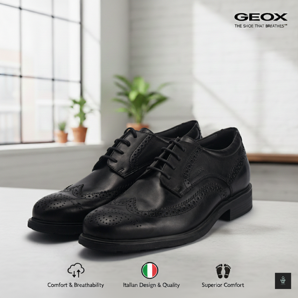 GEOX DUBLIN B - SMOOTH LEATHE - U34R2B00043-C9999