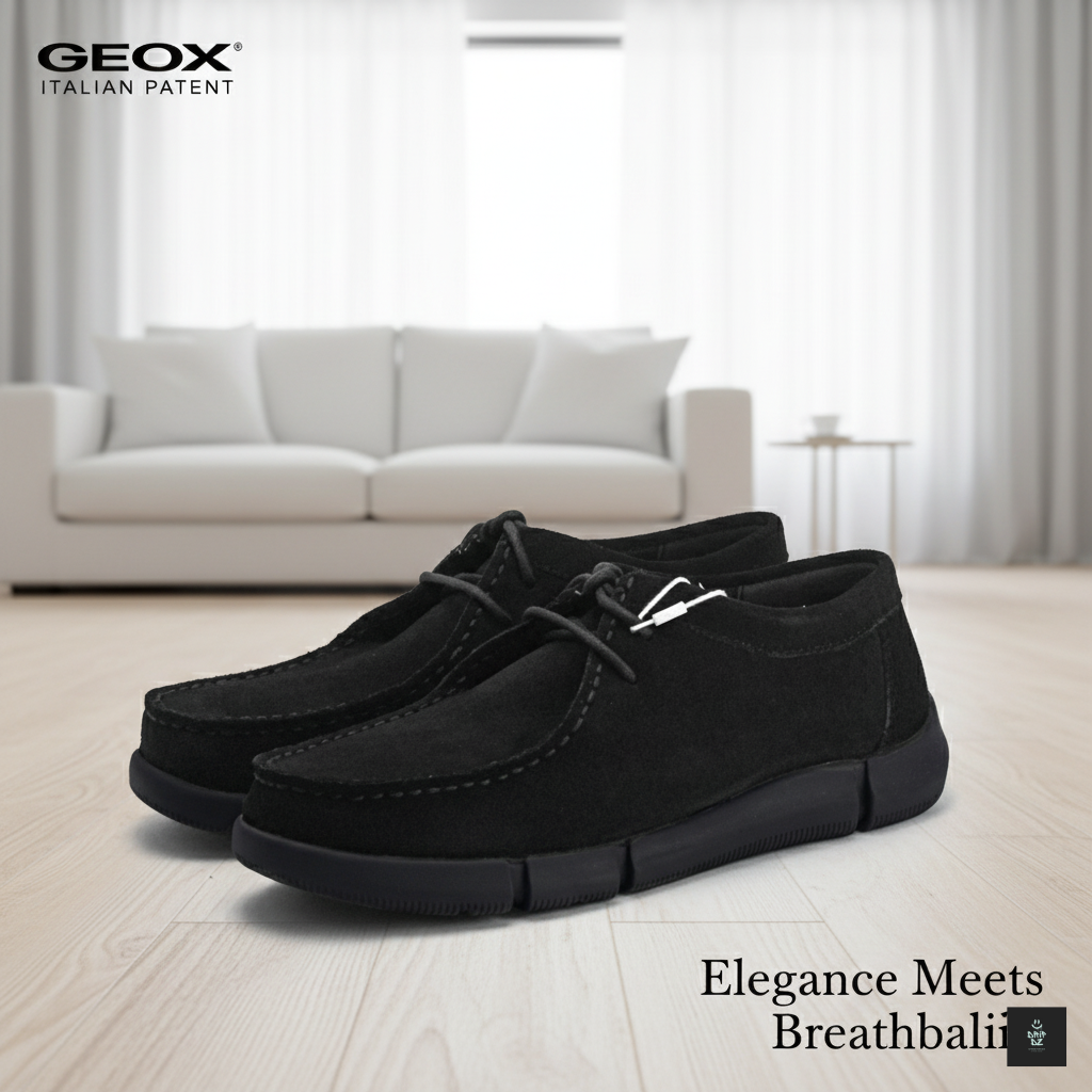 Geox Adacter — Chaussures daim vert