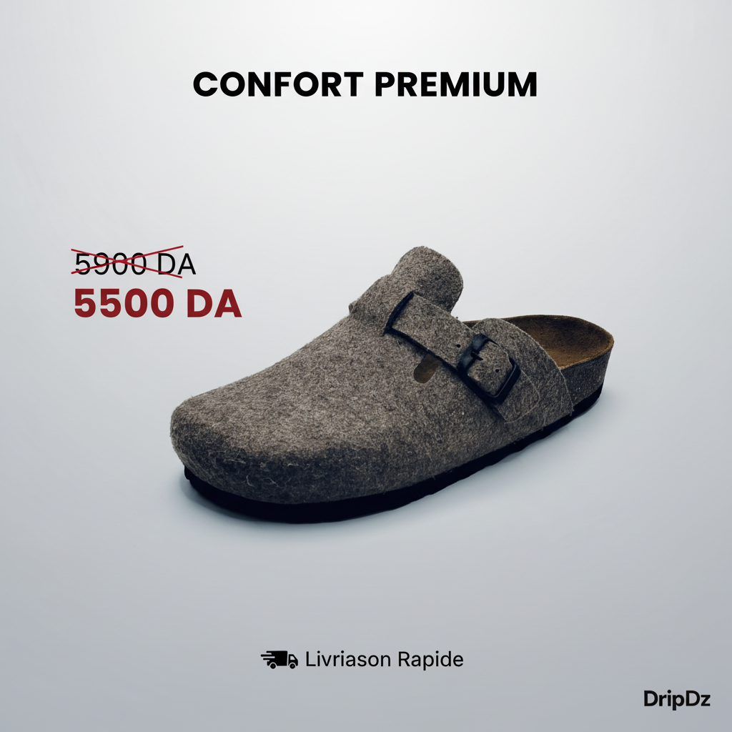 SABOT BIRK BOSTON FEUTRE MARRON