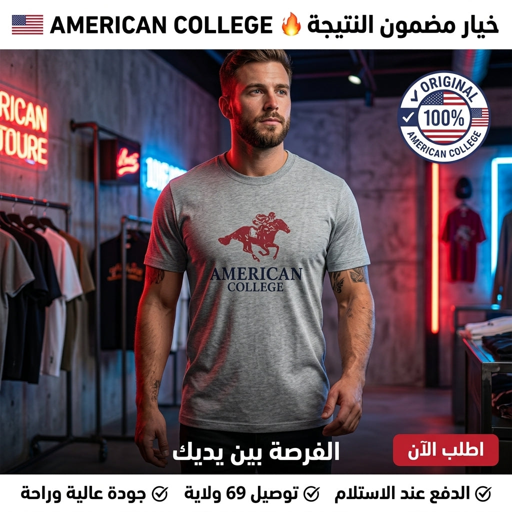 American College t-shirt pour Homme TS260103-GREY