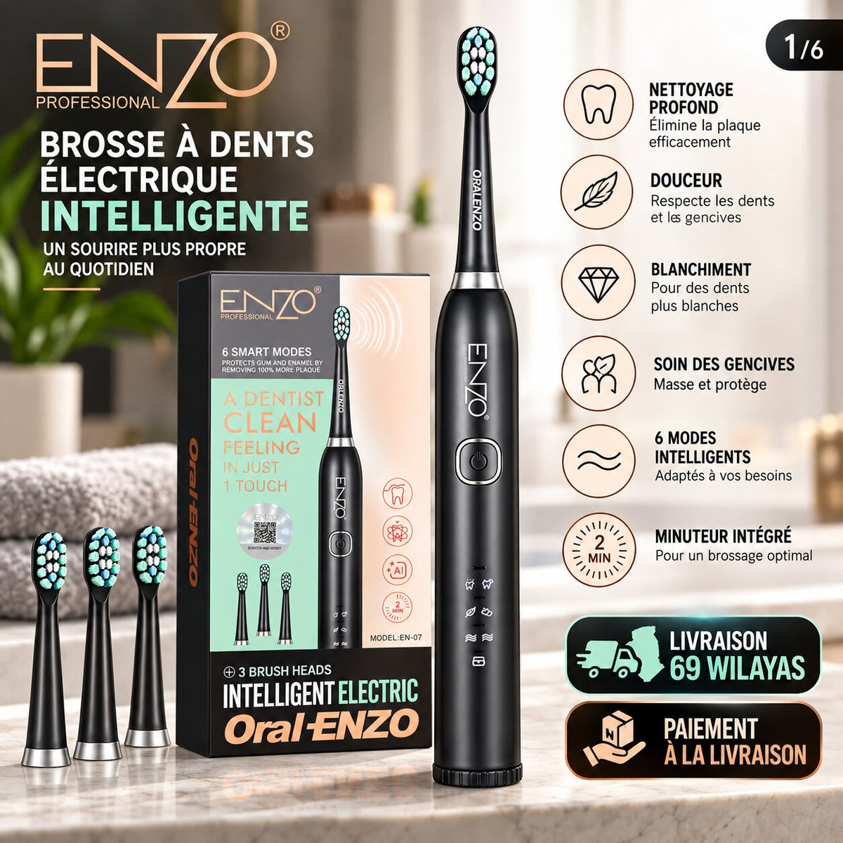 ENZO EN-07 Sonic Electric Toothbrush EN-07 — vue 7