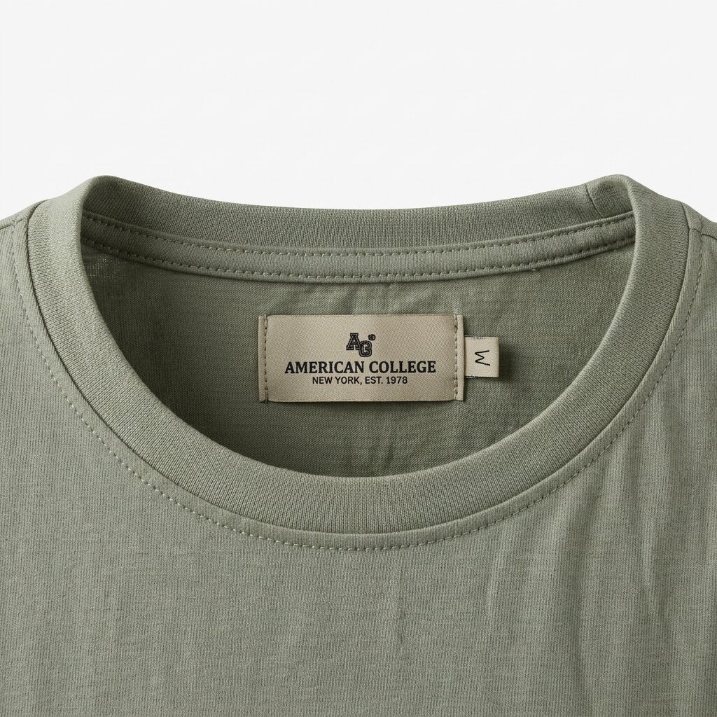 American College t-shirt pour Homme TS260103-DK-GREEN