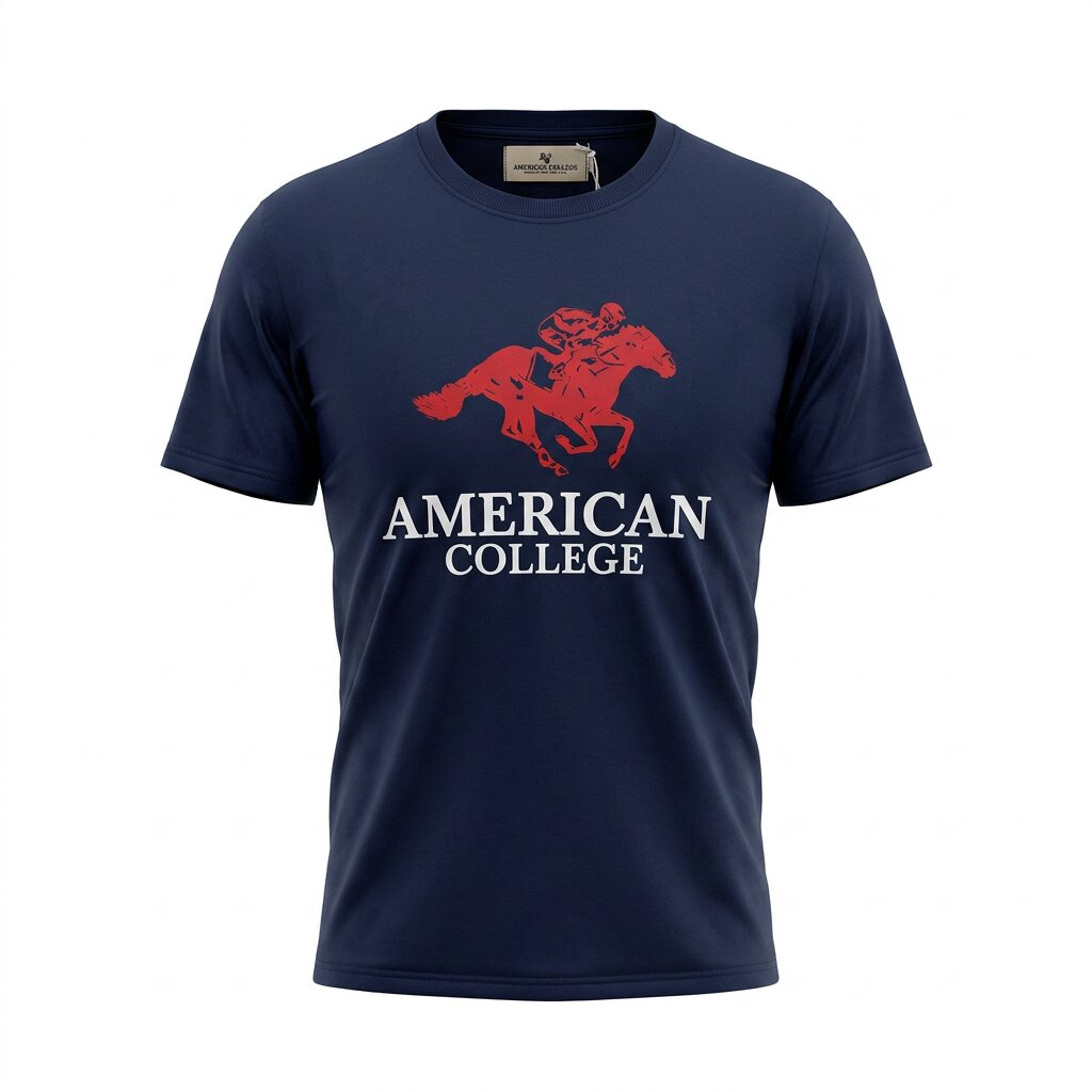 American College t-shirt pour Homme TS260103-NAVY