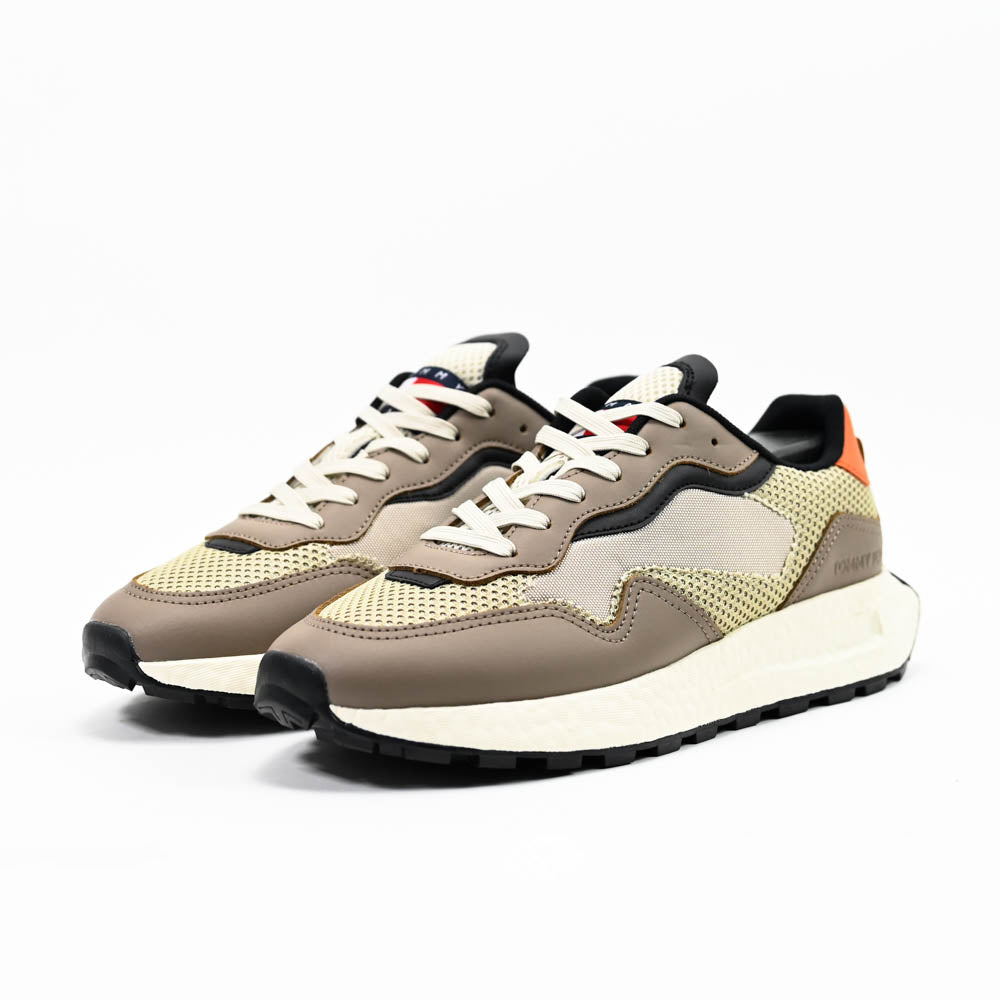 Tommy Hilfiger Men Sneakers EM0EM01259-BROWN-BEIGE