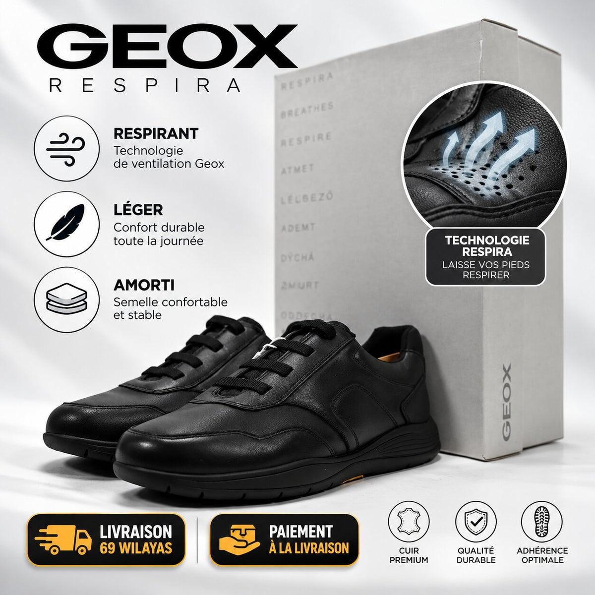 GEOX U45BXE000LM-C9999 — baskets homme