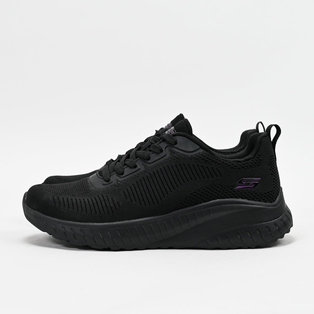 Skechers BOBS Squad Chaos Face Off — baskets femme noir profil intérieur