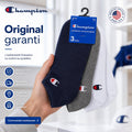 Champion 3-Pack Sneaker Socks Navy-White-Grey U24560-BS501