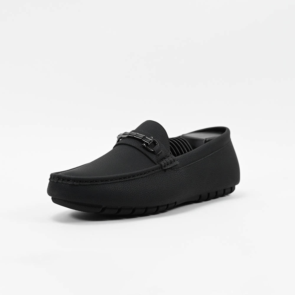 Massimo Mocassins Driving Loafers 222-10A-BLACK