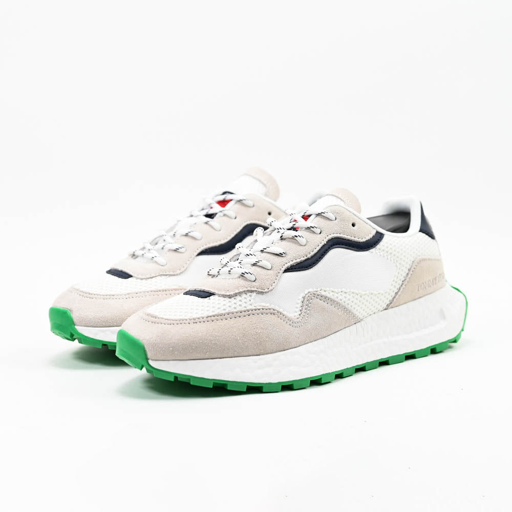 Tommy Hilfiger Men Sneakers EM0EM01259-WHITE-GREEN