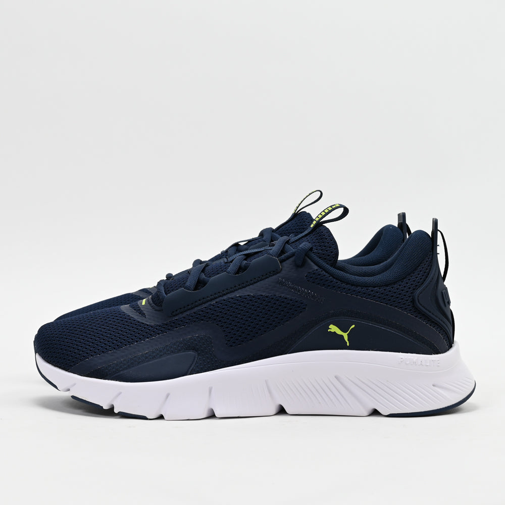 PUMA FlexFocus Lite — baskets running homme marine trois-quarts
