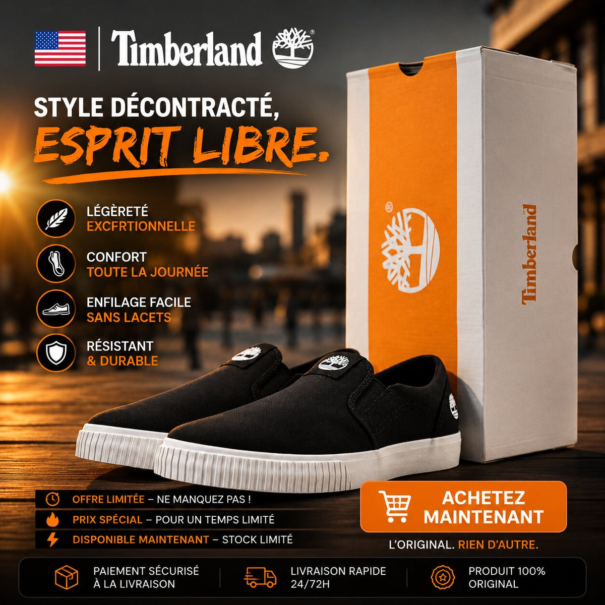 Timberland Mylo Bay Slip-On Canvas Shoes 0A662W-EK7