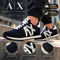 Baskets Armani Exchange Retro Running Homme XUX017-XCC68-BLUE