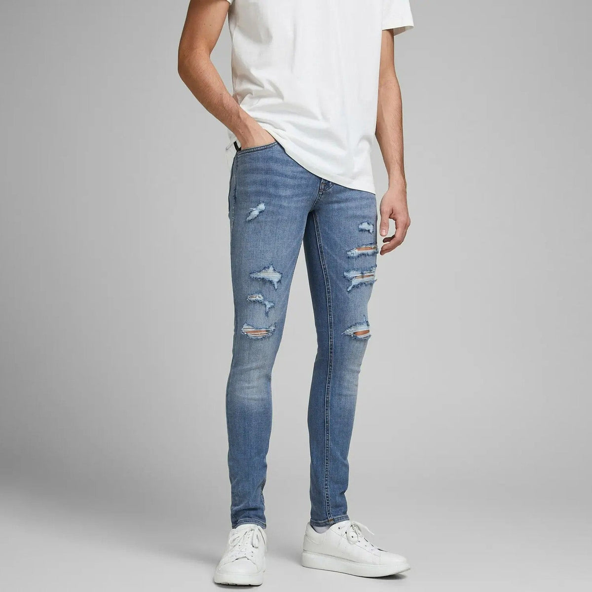 Jack & Jones Glenn Original Blue Denim Jeans 12168958-BLUE