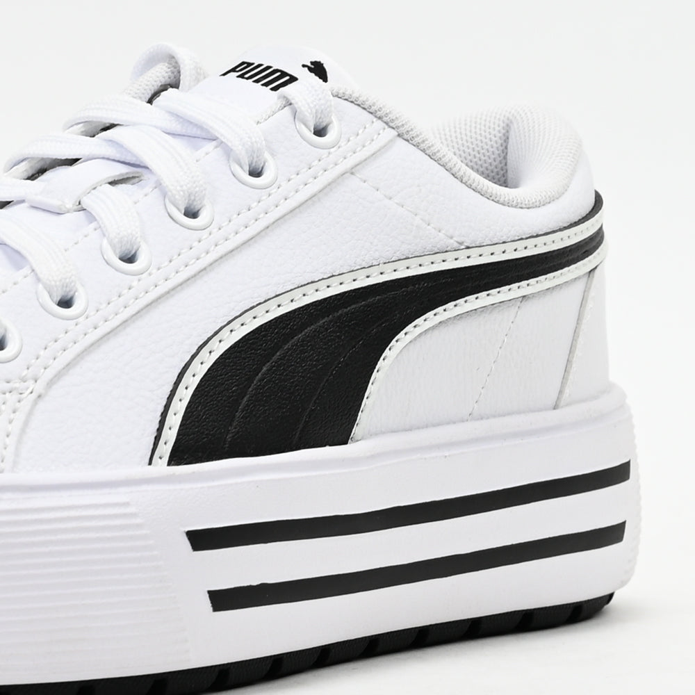 PUMA Kaia 2.0 Platform — baskets femme blanc vue dessus