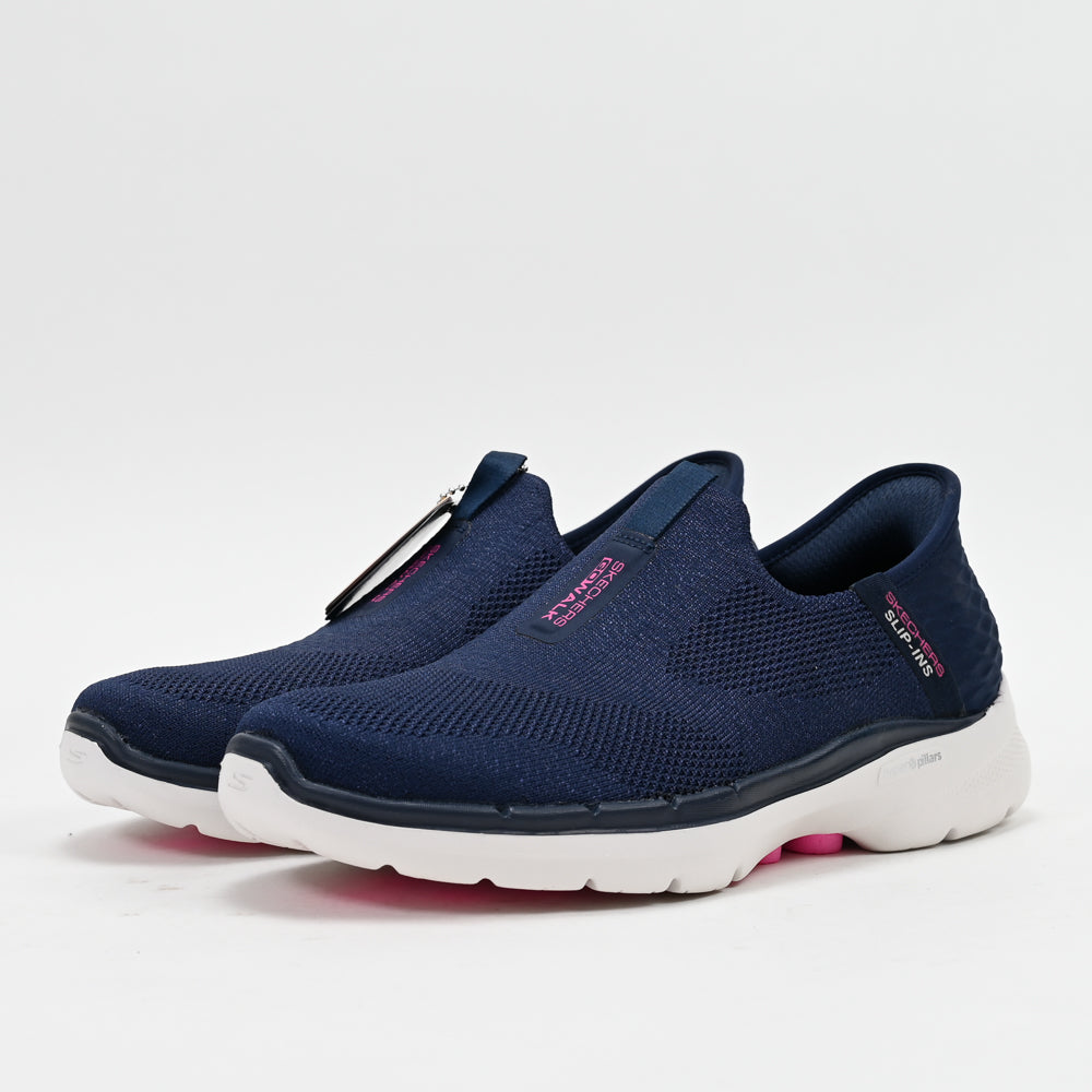 Skechers GO WALK 6 Fabulous View — baskets femme marine semelle