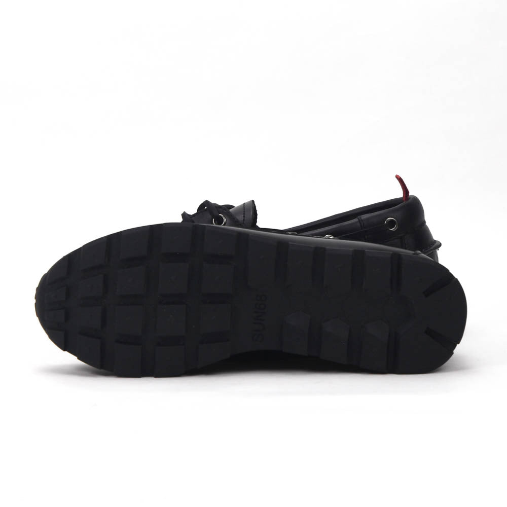 Sun68 Tom Barca — Chaussures homme cuir noires