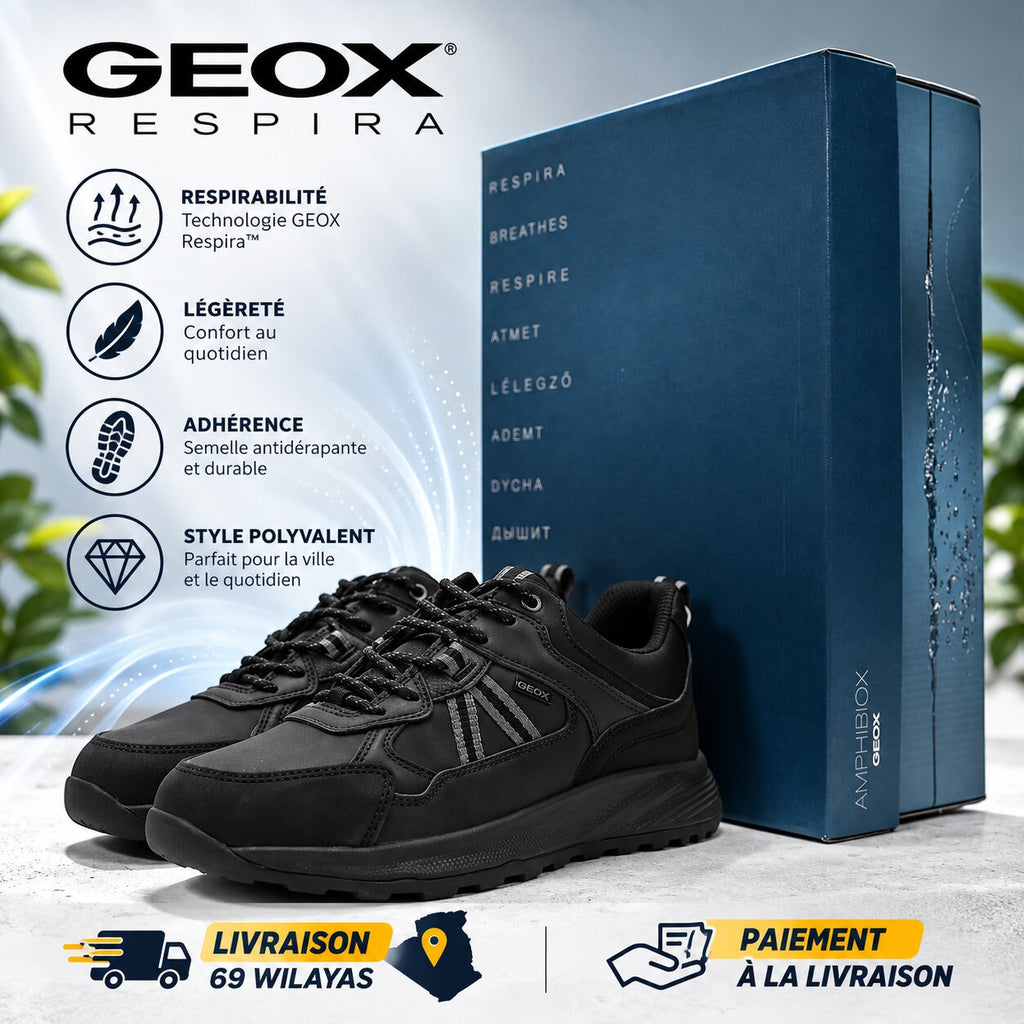 GEOX U46EZE0MEEK-C9999 — baskets homme