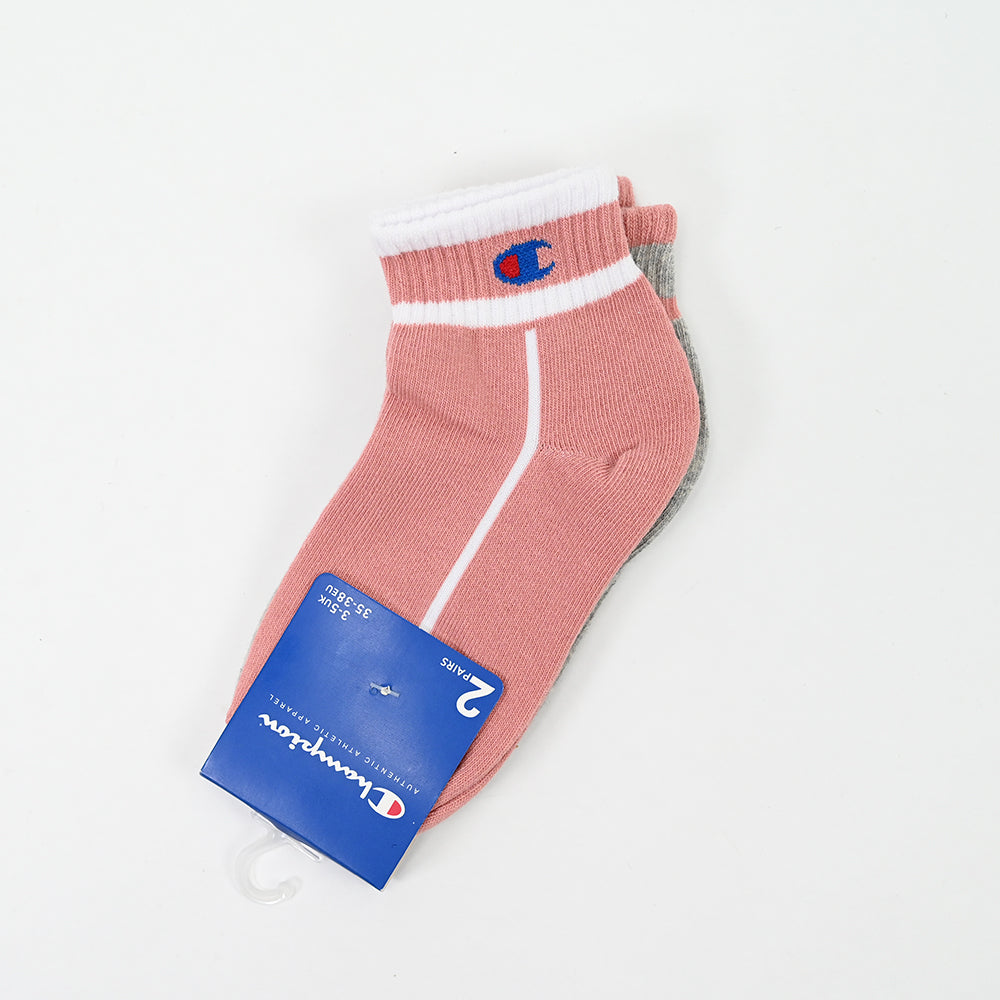 Champion — Chaussettes invisibles grises (lot de 2)