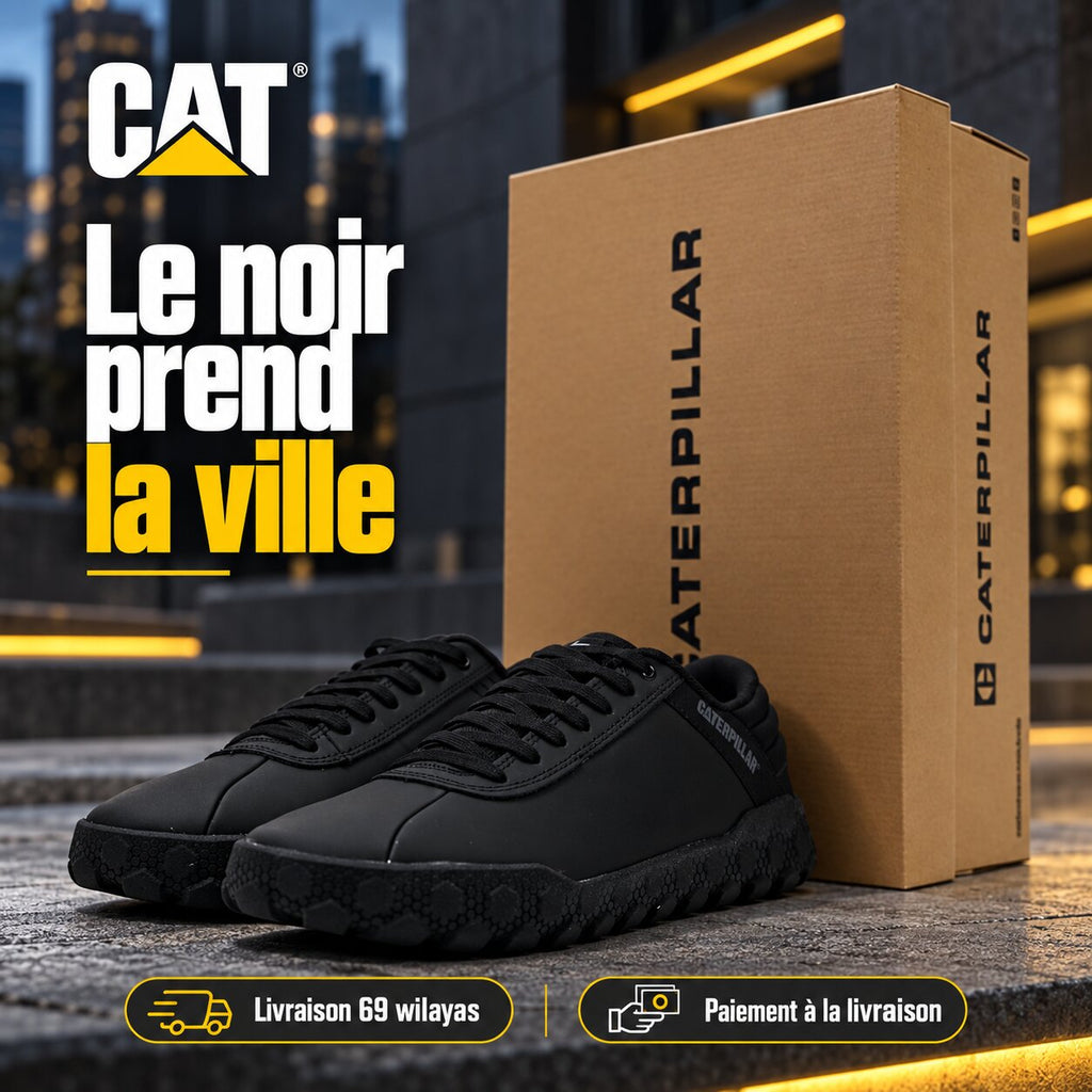 Baskets CAT Hex+ Noir Homme P111417