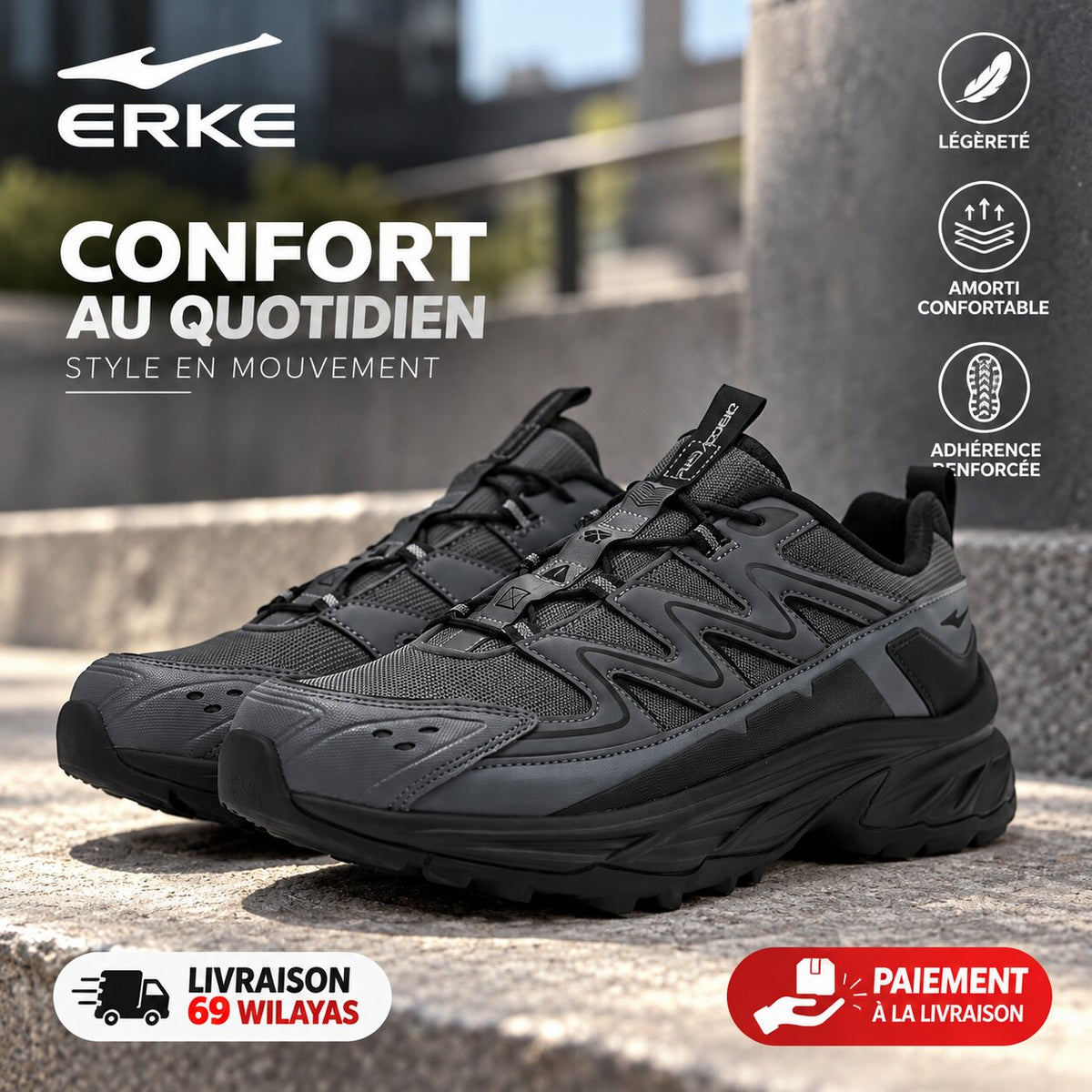 ERKE 11126102326-105 — baskets homme