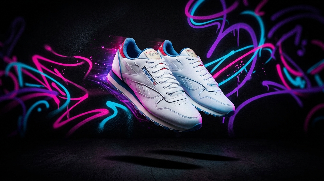 Reebok Classic neon graffiti DripOrix