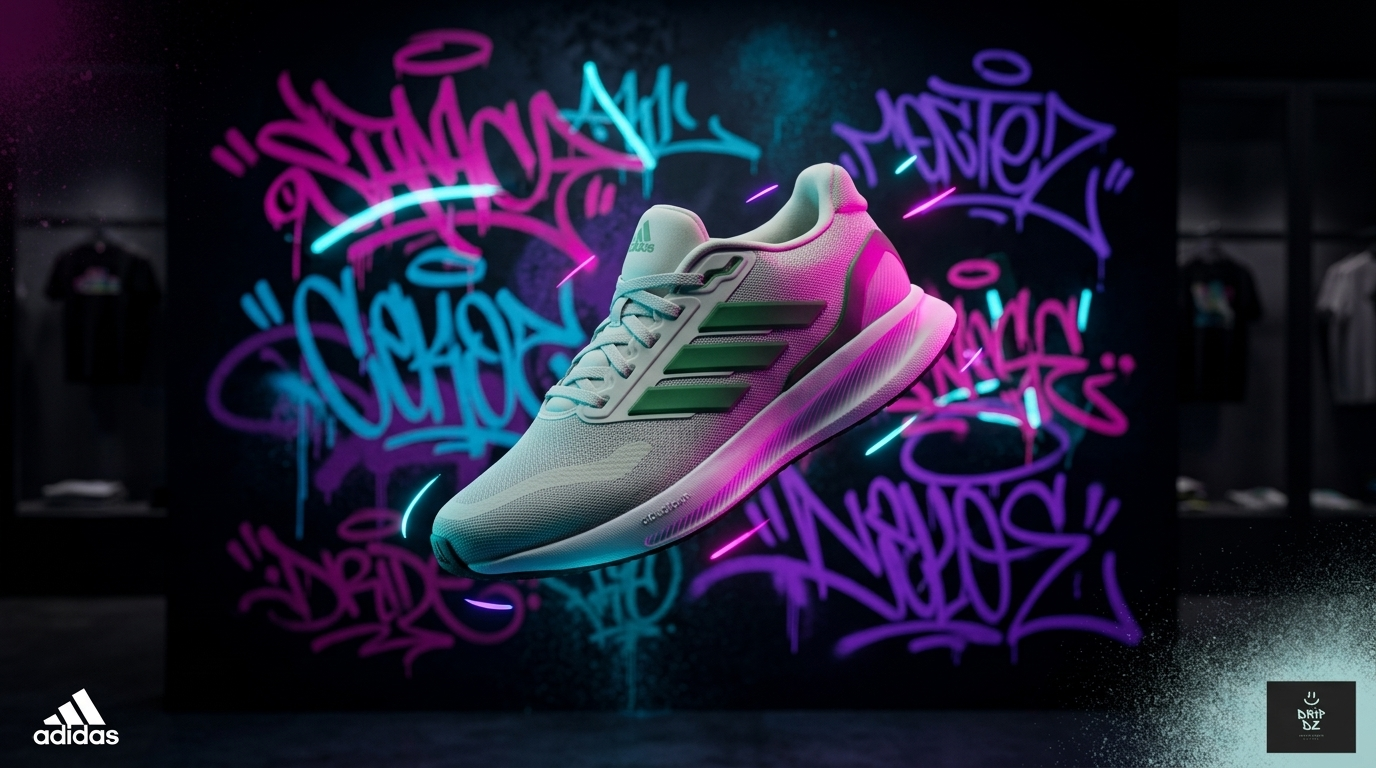Adidas neon graffiti DripOrix